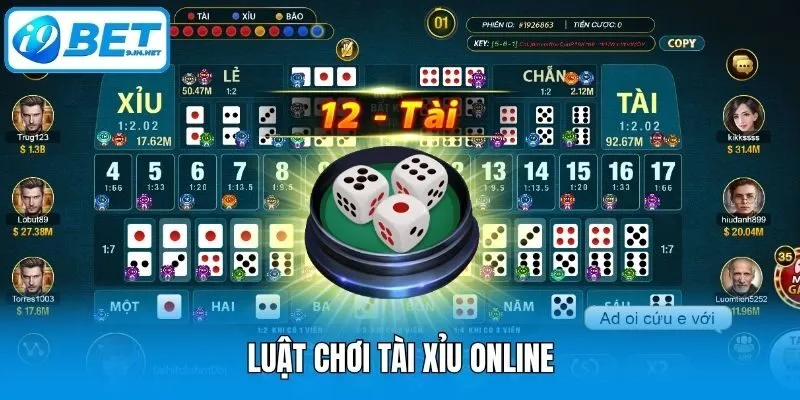 Luật chơi tài xỉu online